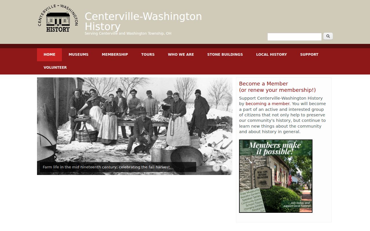Centerville city directory Centerville-Washington History research source