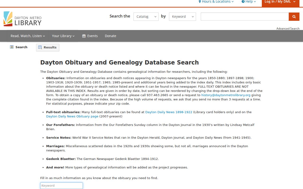 Centerville previous residents HOBITS obituary index
