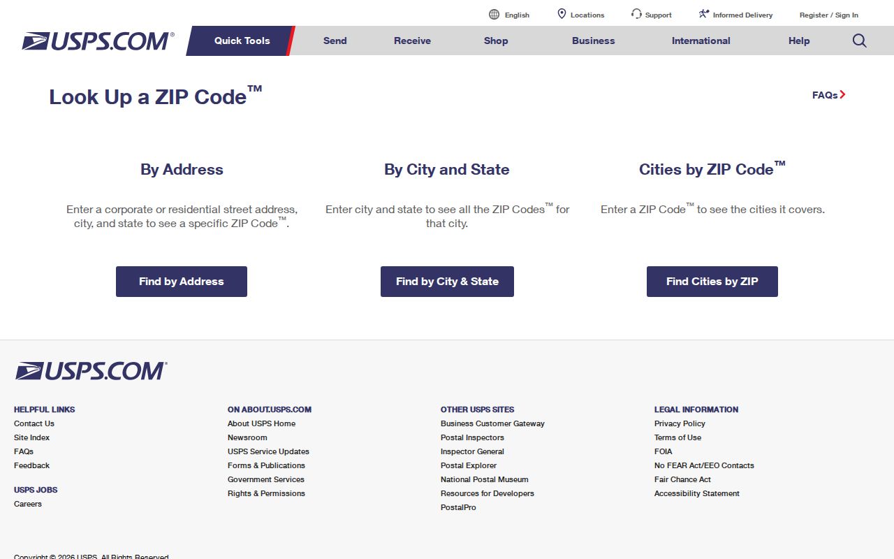 Centerville ZIP code directory USPS ZIP Code Lookup
